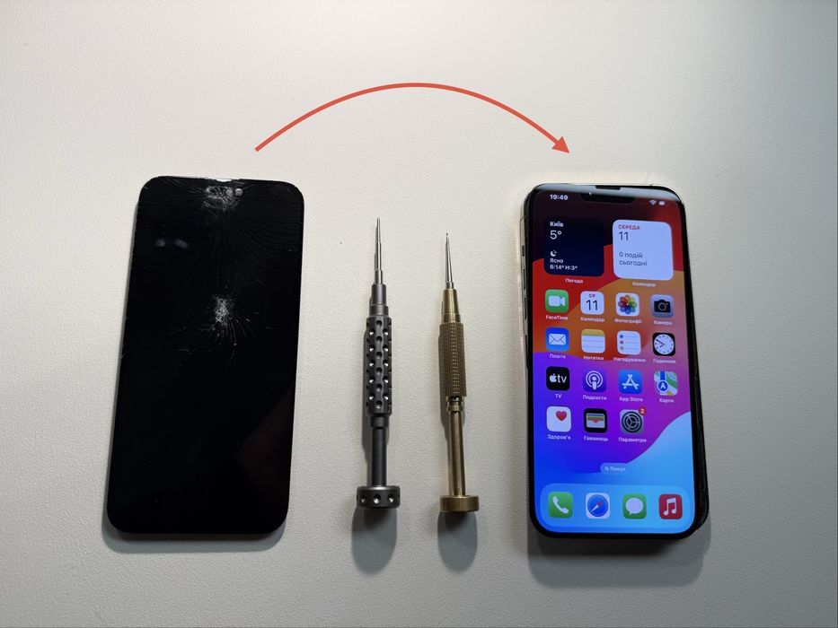 Дисплей для iPhone 13 Pro Max Soft OLED 120 екран скло айфон про макс