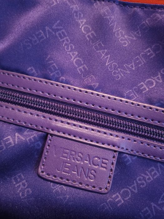 Torebka kolor ciemny czerwony Versace jeans