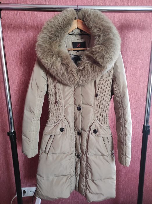 Куртка / пуховик зимовий з хутром