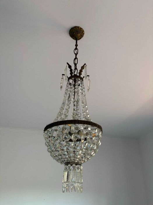 Candeeiro Peças Cristal Vintage