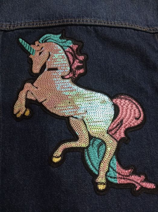 Джинсова куртка на дівчинку 7-8 років Cat in the hood