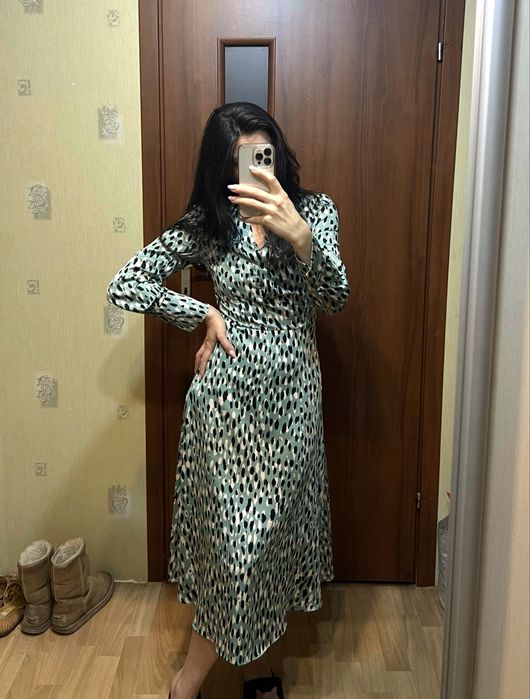 Плаття міді бірюза H&M