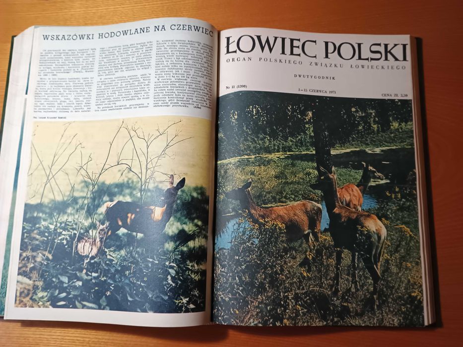 Łowiec Polski roczniki 1970-71 oprawa