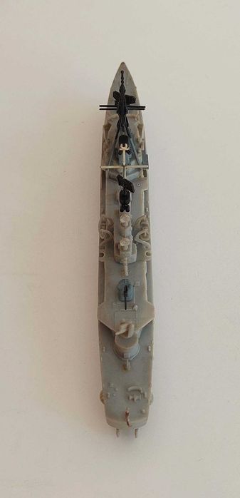 Kit de modelismo montado 1/700 do Destroyer da Marinha alemã "Rommel"
