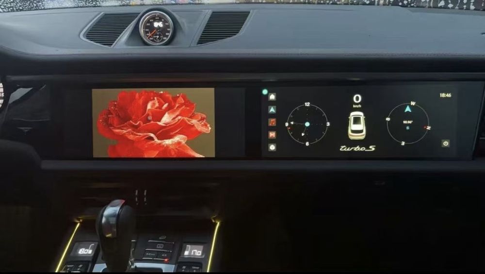Android магнітола Porsche Macan 2014–2024, 2 екрани 12.3″, 4/64GB, 8/128GB, CarPlay, Android Auto, GPS, Wi-Fi, Bluetooth, BOSE, камери 360°