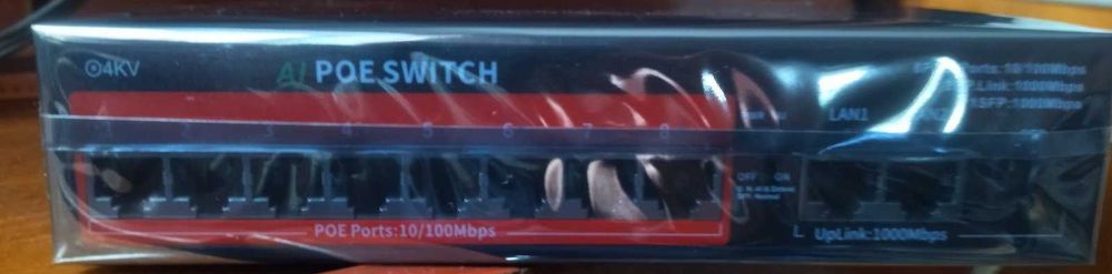 Poe комутатор для відеонагляду KuWfi 1010B-J 8+2 портів, 10/100 Mbps