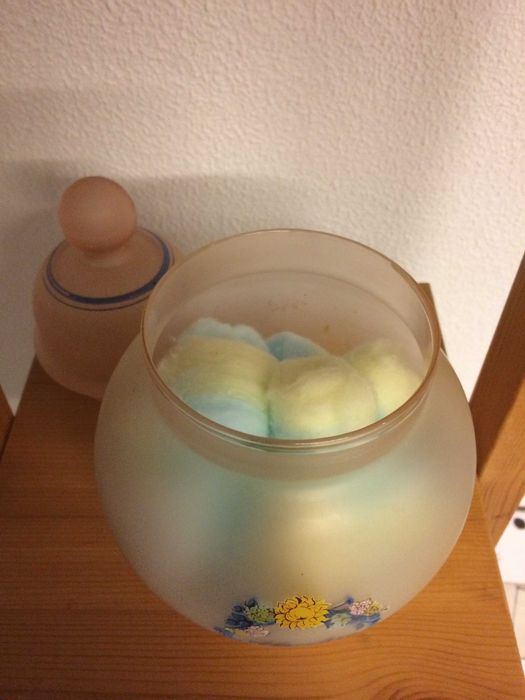 Frasco para algodão (vidro) - 27 cm