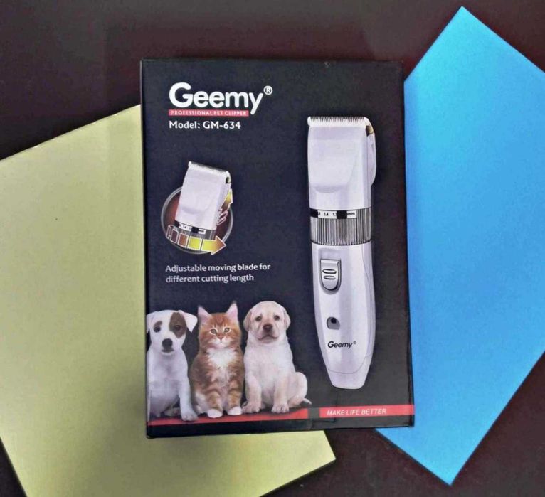 Машинка для стрижки котов собак Gemei gm 634 на аккумуляторе