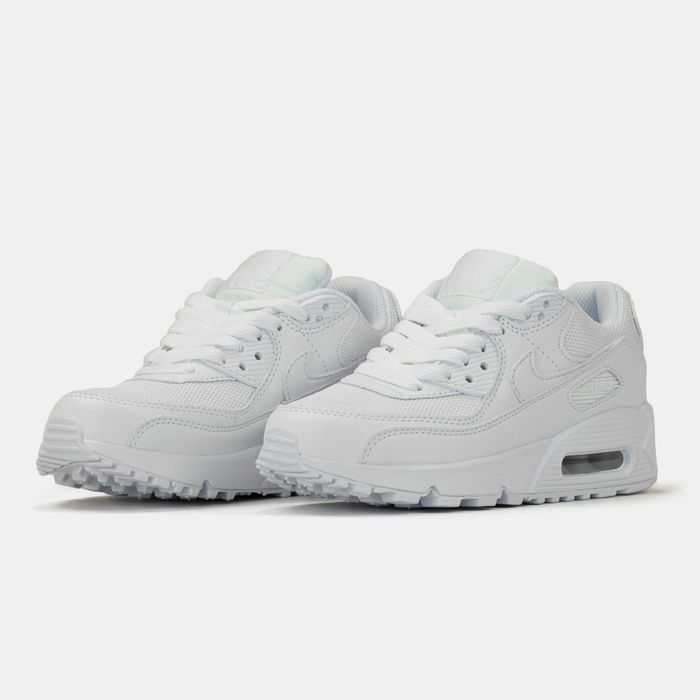 Женские кроссовки Nike Air Max 90 "White" #art1084. Размеры 36-40