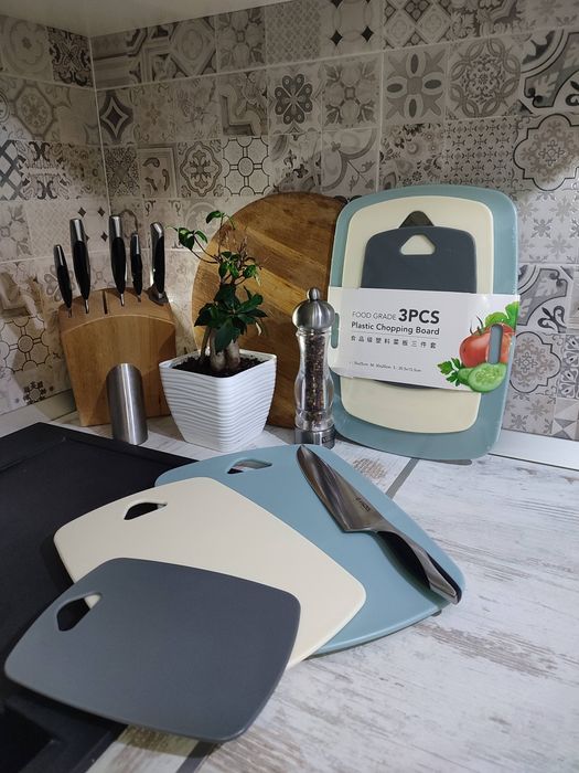 Набір обробних дошок (3шт) для нарізання продуктів
