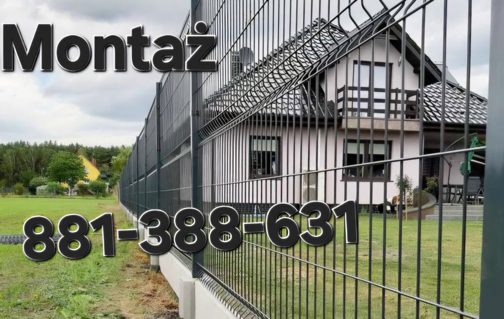 Ogrodzenie/ogrodzenia panelowe z montażem. Bramy, Furtki Montaż