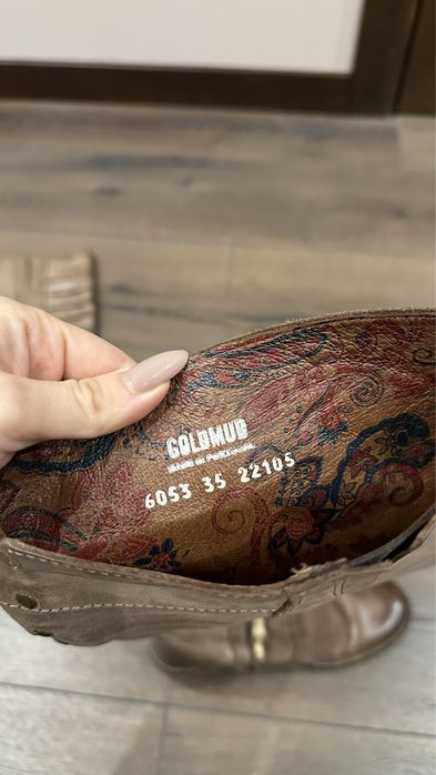 Сапоги шкіряні жіночі