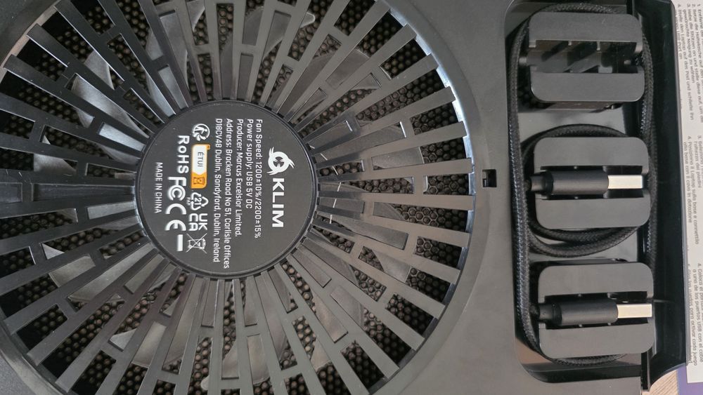 KLIM Cyclone -Podkładka chłodząca do laptopa