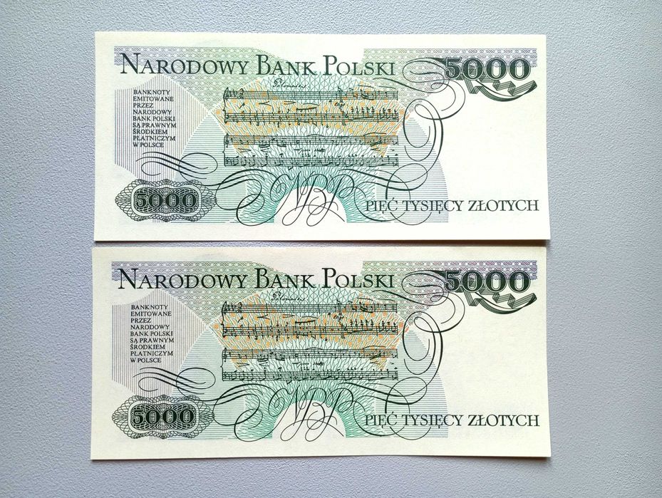 5000 zł 1986  - BT -  st. UNC-