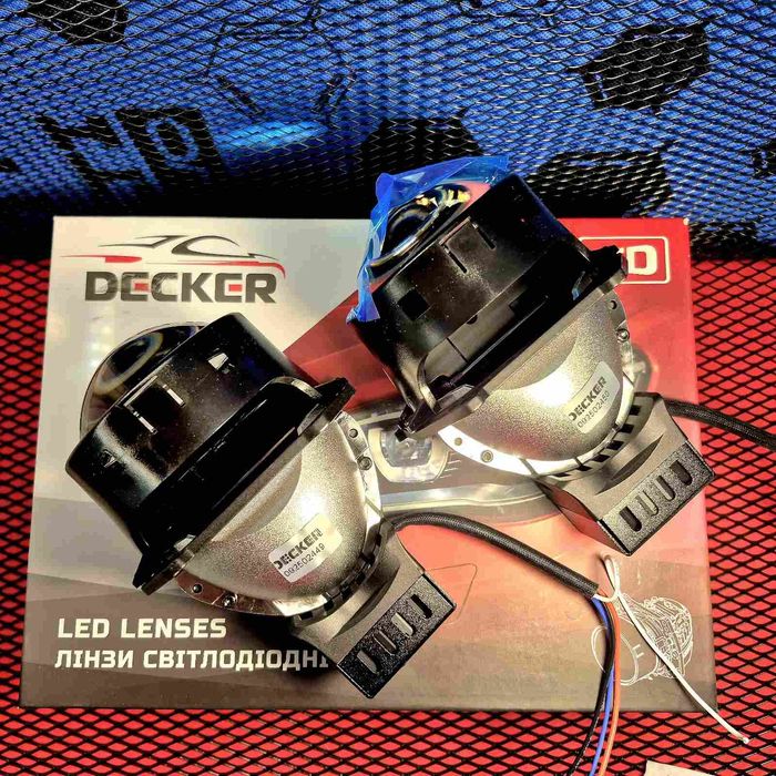 Світлодіодні Bi-LED лід лінзи DECKER LED BL 3.0" R-4 24V 55-65W 5500K