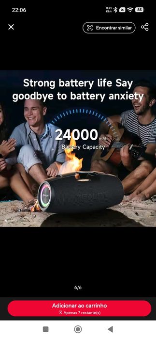 Coluna bluetooth zealot