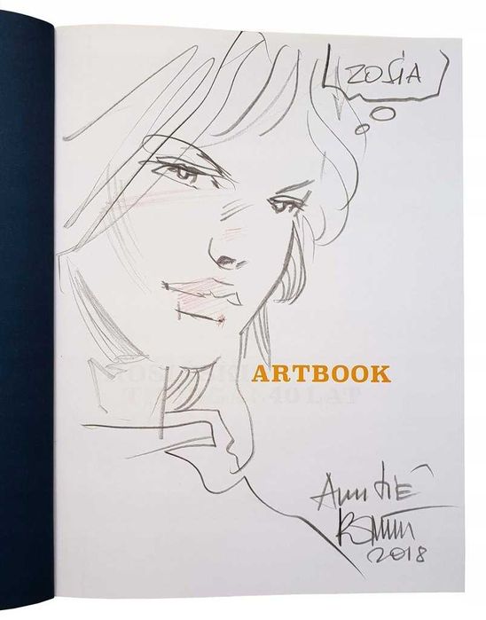 Thorgal 40 lat Artbook Rosiński Rysunek Autograf