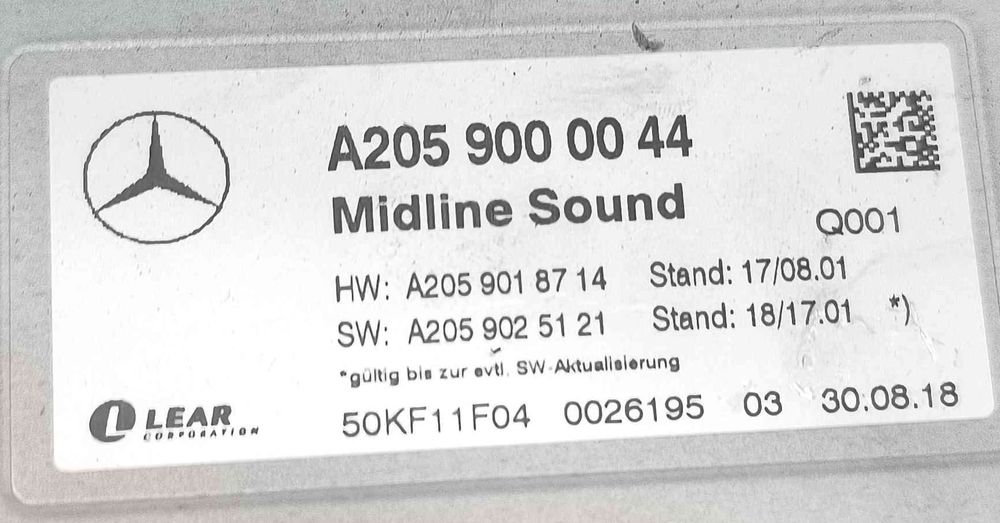 Rádio / Auto Rádio A2059000044 - MERCEDES-BENZ C-CLASS