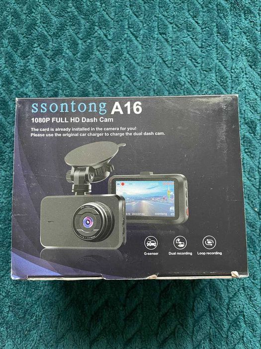 kamera samochodowa Ssontong Dash Cam, przedni i tylny Wi-Fi 8060