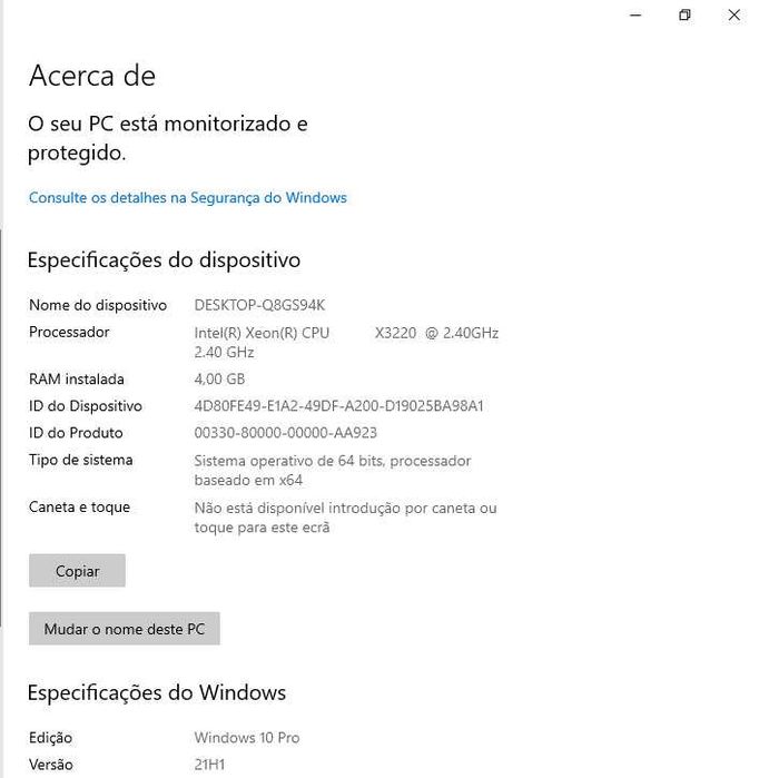Servidor Fujitsu PRIMERGY TX100 S1 (XEON)