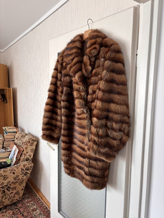Futro brązowe vintage