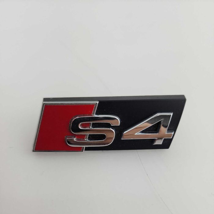 Nowy znaczek S4 emblemat logo srebrne srebrny na przód | S3 S5 S6 S8