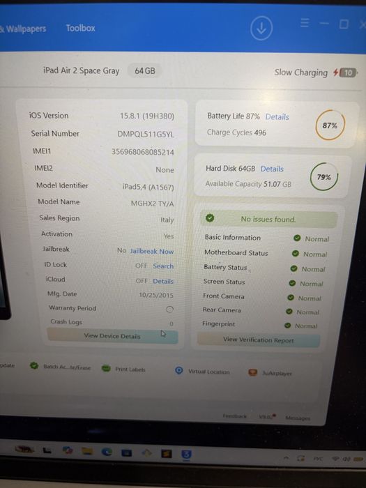 iPad Air 2 64GB wi-fi LTE