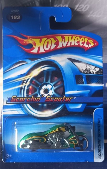 Conjunto 4 - scorchin scooter hot wheels