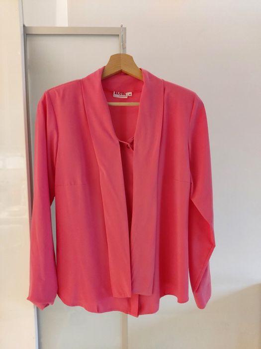 Malinowa koszula wizytowa Elcol rozm. 44