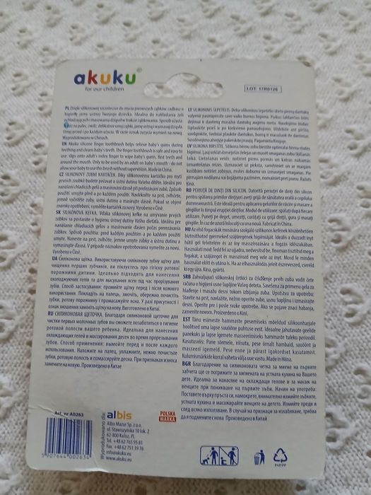 Silikonowa szczoteczka do mycia zębów i masażu dziąseł