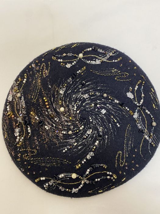 Жіночий берет handmade розпис