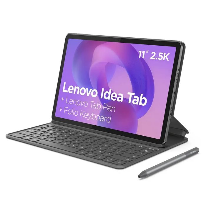 Tablet LENOVO Idea Tab 11" (2.5K - 90Hz - WiFi - Cinzento - 8GB/256GB) + Pen + Capa Teclado