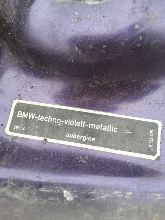 Кузов з документами BMW e34, 525i, technoviolett