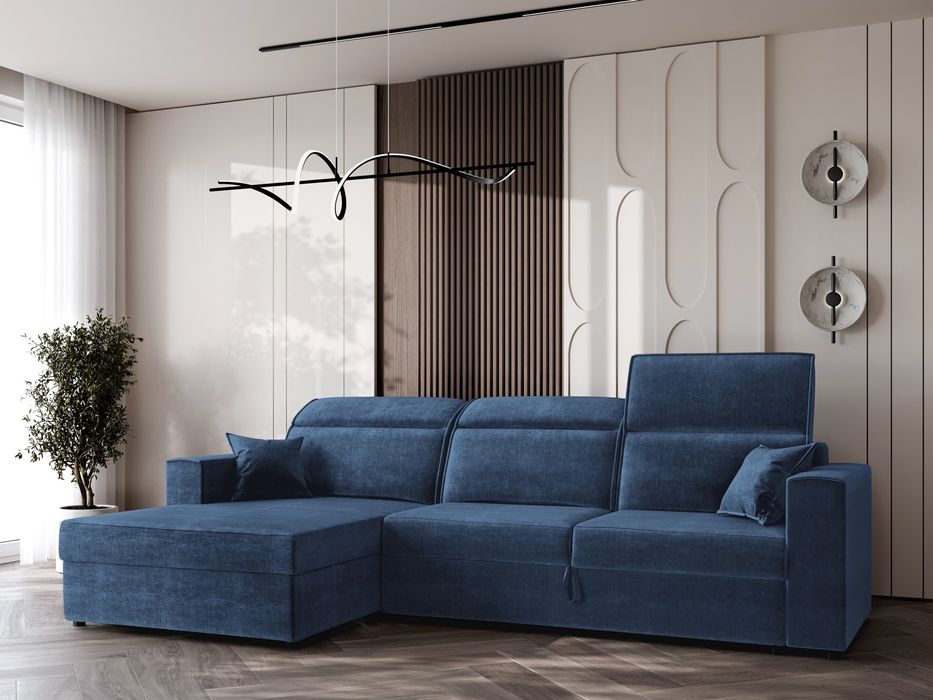 Narożnik prosto od producenta rozkładany regulowane zagłówki