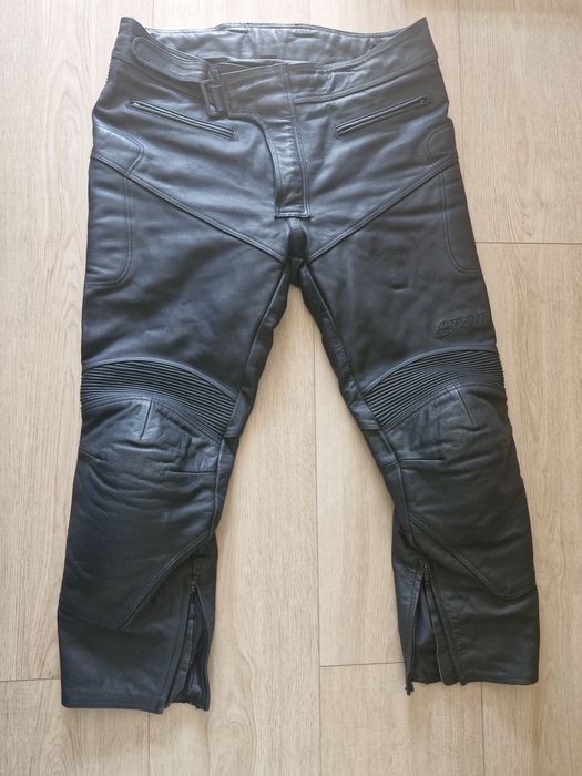 Skórzane spodnie motocyklowe GEAR – rozmiar EU 58 / UK 38