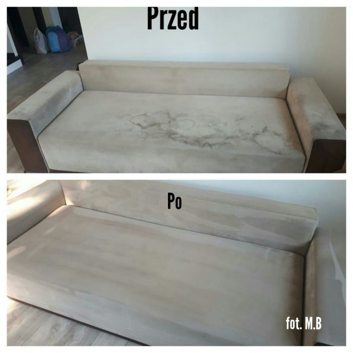 Pranie, czyszczenie tapicerki meblowej, dywanów i wykładzin u klienta.