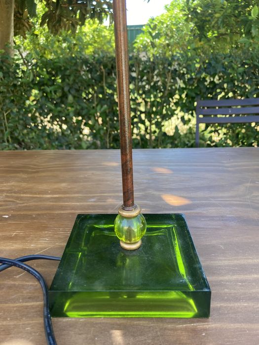 Candeeiro Verde e Cobre marca Gato Preto