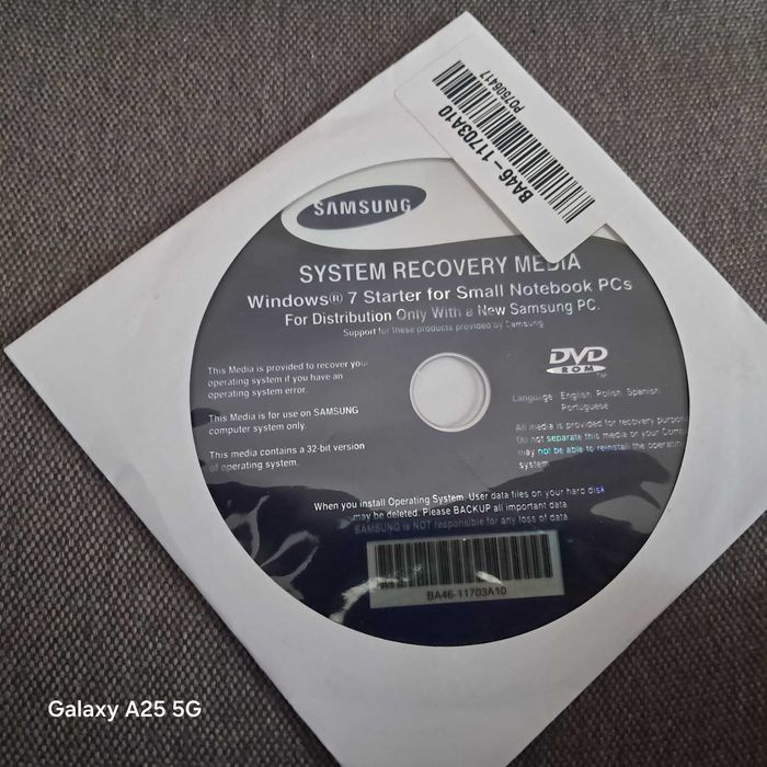 Samsung NC210 10,1 Atom N550 sprawny + recovery Windows 7