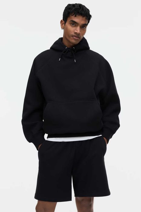 Шорти у чорному та сірому кольорі трьохнитка Regular Fit H&M - Знижка