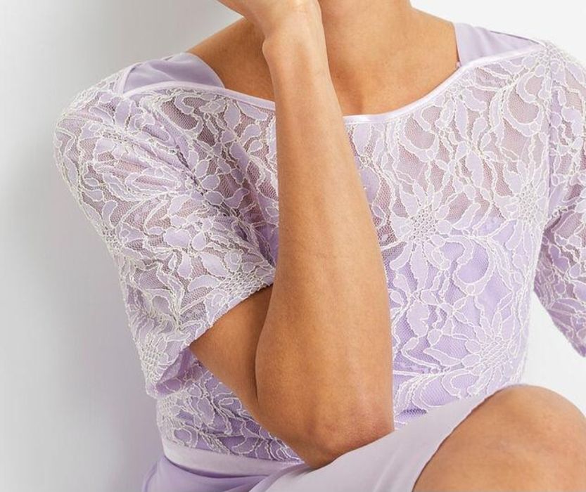 Nowa sukienka lilla koronka 48