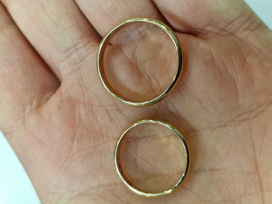 WARMET! Złote obrączki/ komplet/ 583/ 5.57 gram/ R14 / R21