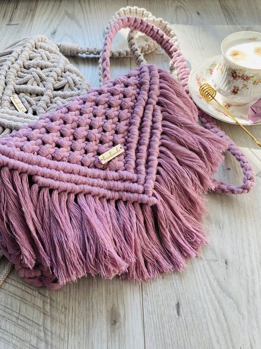Torebka makrama handmade