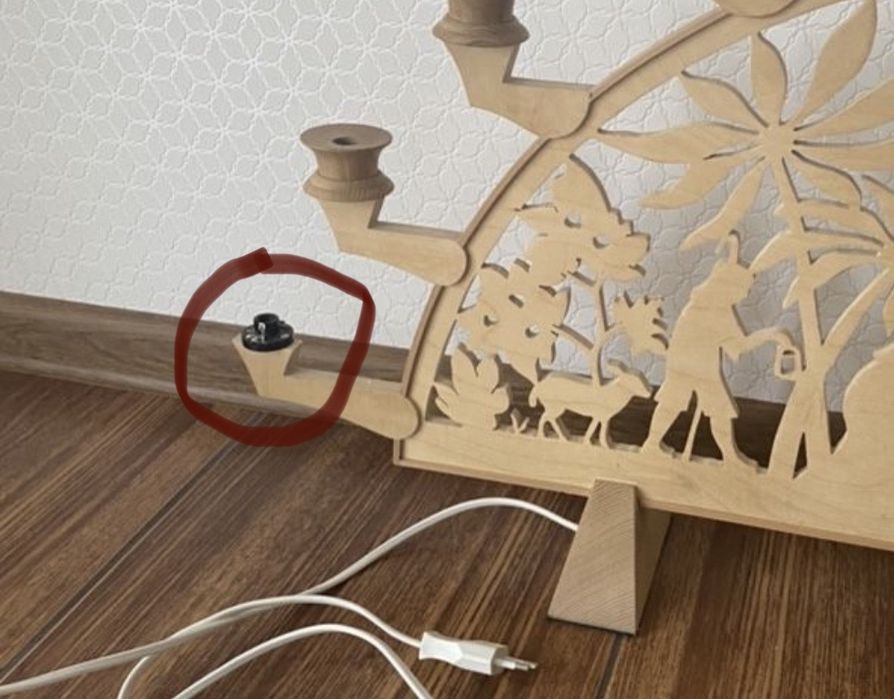 Piękny świecznik bożonarodzeniowy