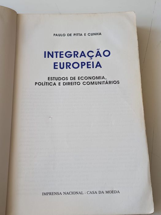 Integração europeia - Pitta e cunha