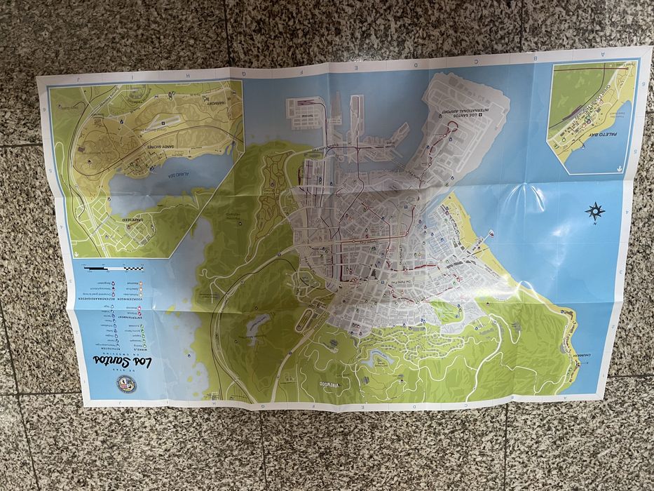 Mapa jogo Gta V Ps3