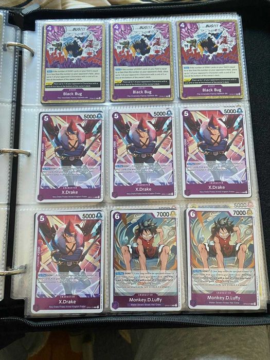+500 Cartas Variadas One piece, c uc r