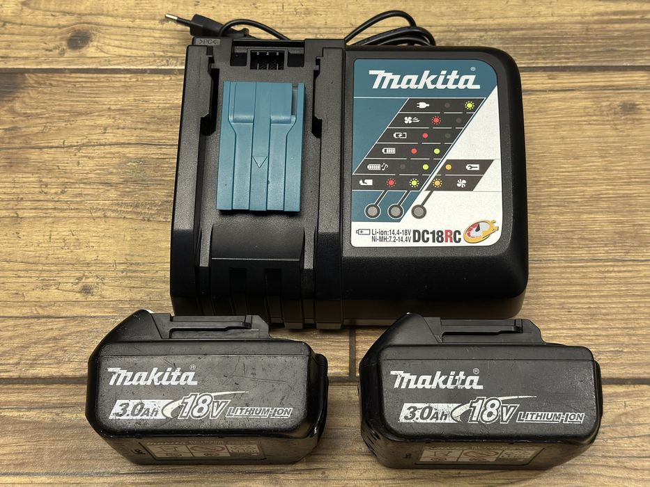 Zestaw Makita | 2x bateria 3AH 18V | szybka ładowarka DC18RC