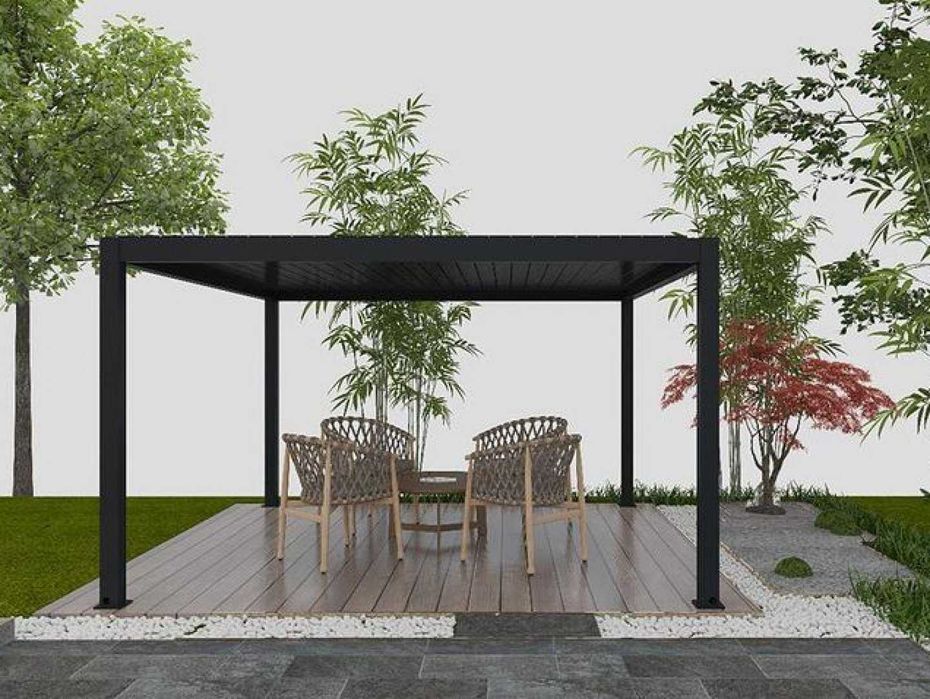 Pergola Aluminiowa Premium 3x4 z silnikiem