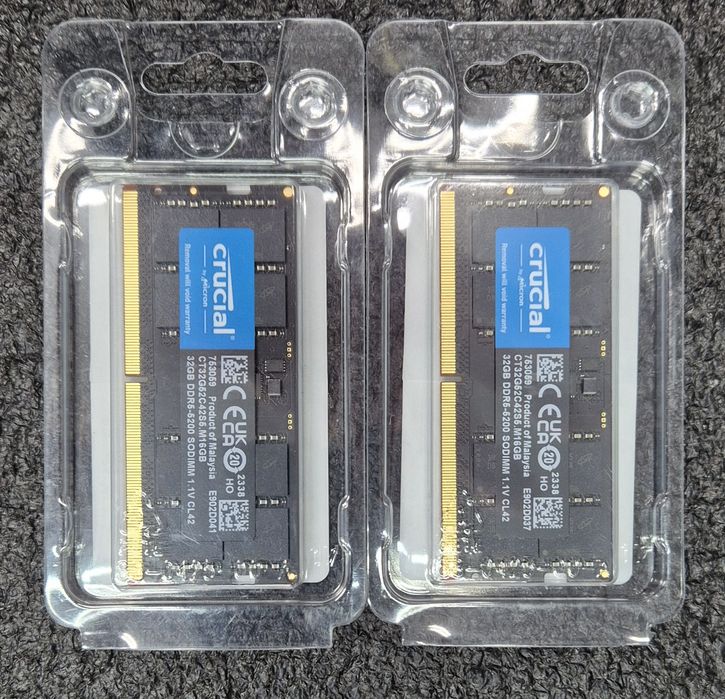 Пам'ять  Crucial 32 GB SO-DIMM DDR5 5200 MHz