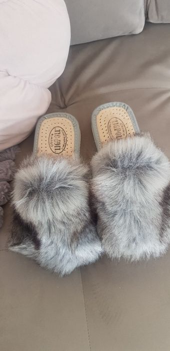 Kapcie z futerkiem